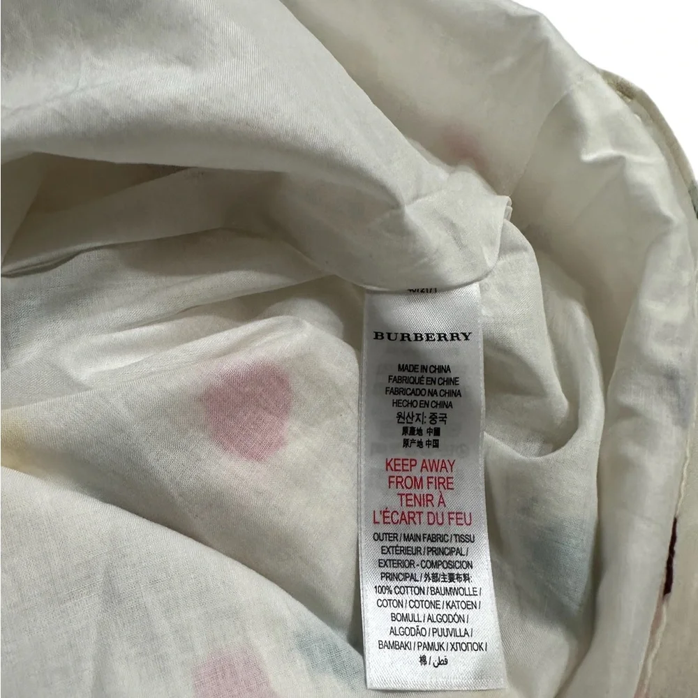 Burberry Maria Dot-Print Drawstring Waist Girl’s Dress Size 8Y - Picture 10 of 10